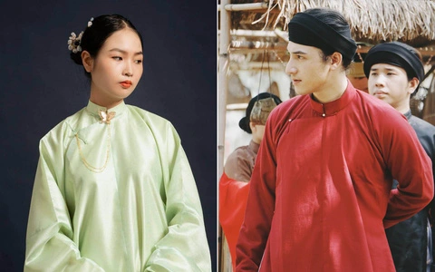 Chụp hình áo dài ngũ thân cặp đôi ở đâu uy tín nhất