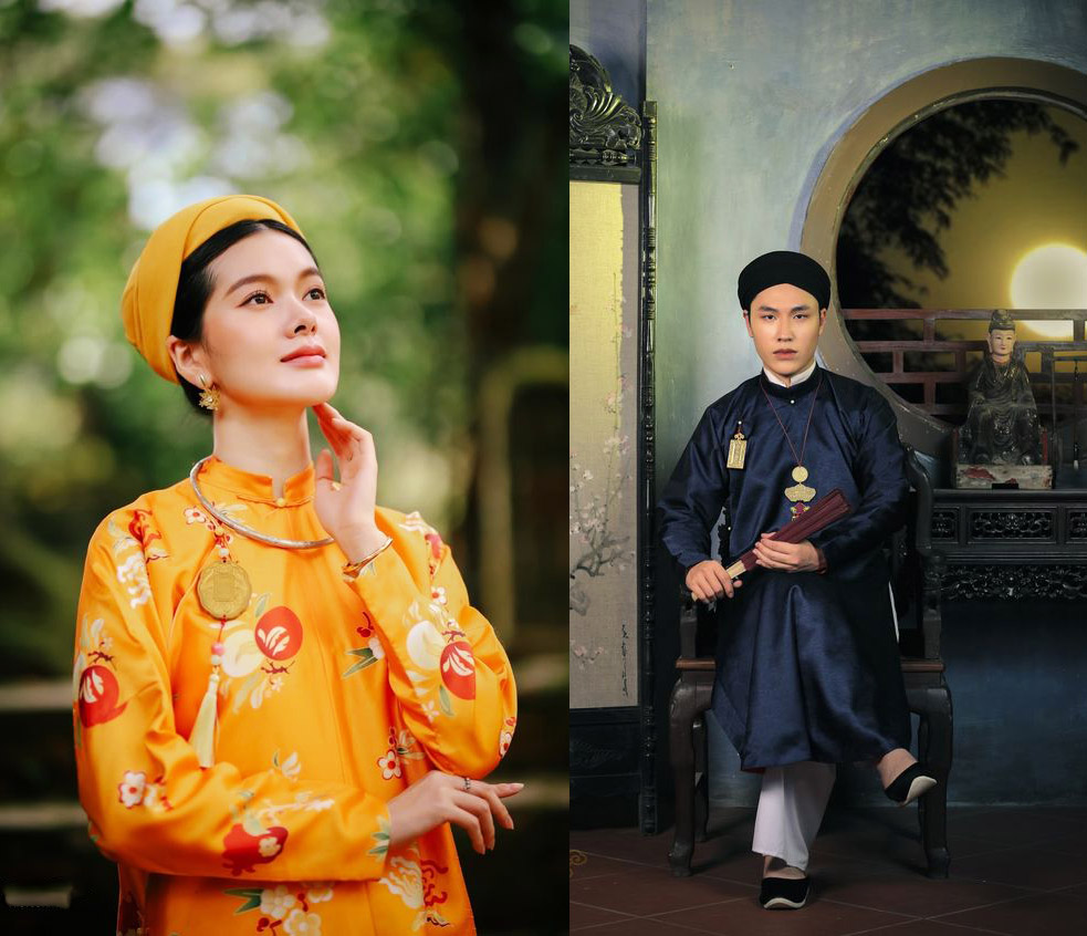 Chụp hình áo dài ngũ thân cặp đôi ở đâu uy tín nhất