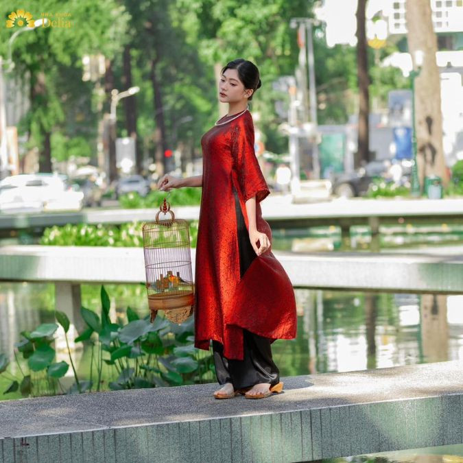  Cách tạo dáng chụp ảnh áo dài ngoại cảnh Tết 