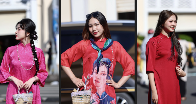 Review địa điểm đẹp chụp hình Tết 2025 với áo dài tại TPHCM