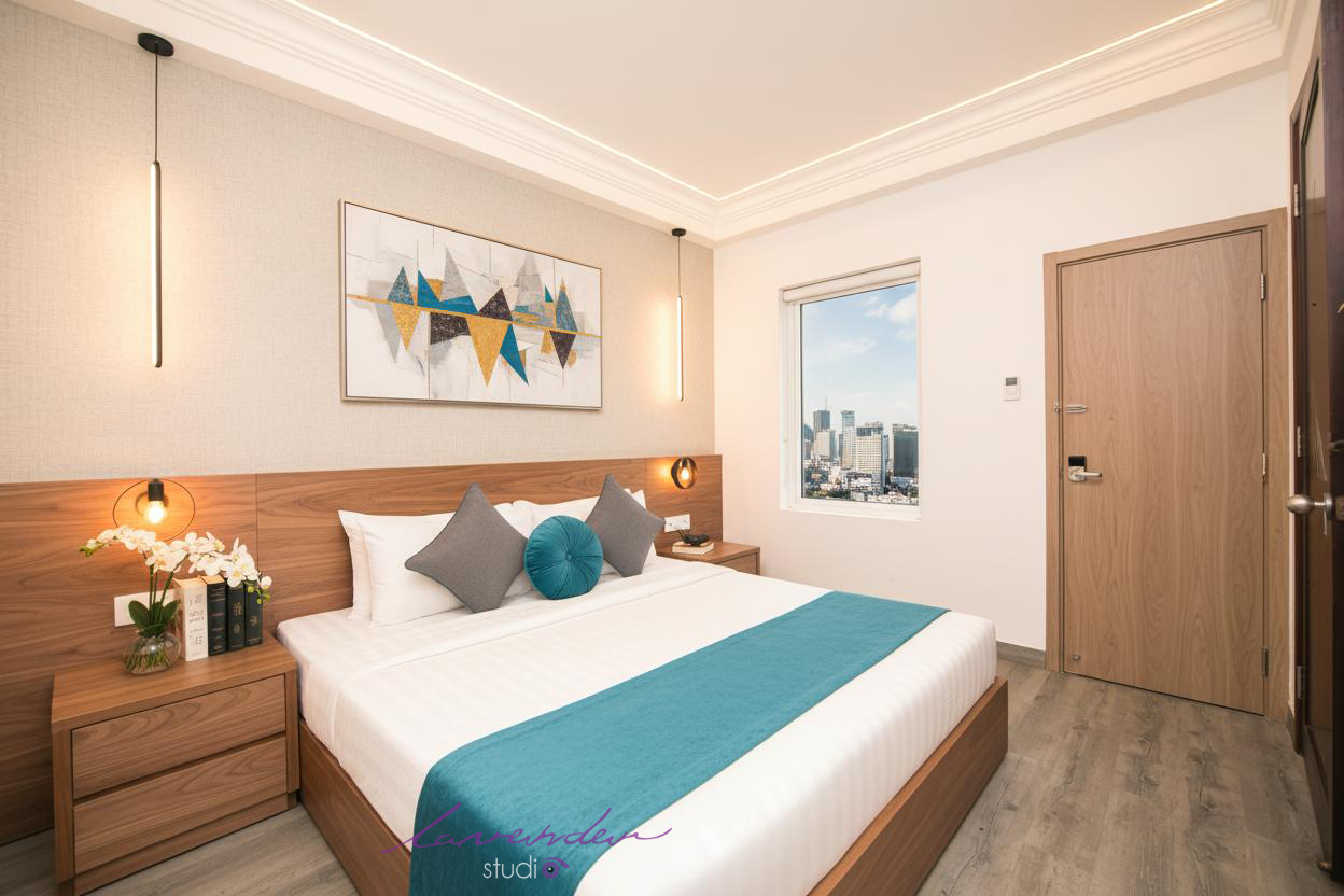 Chụp hình quảng cáo không gian phòng khách sạn chuẩn tại TPHCM