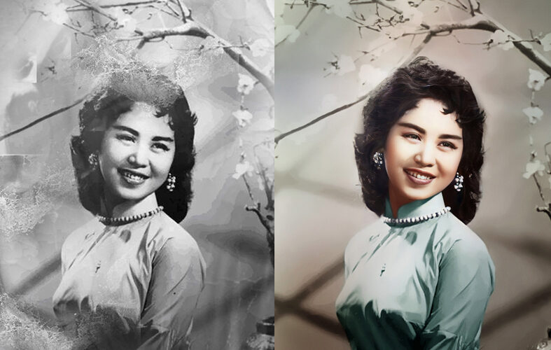 Quy trình ghép ảnh và phục chế ảnh cũ – Hồi sinh ảnh kỷ niệm quý giá